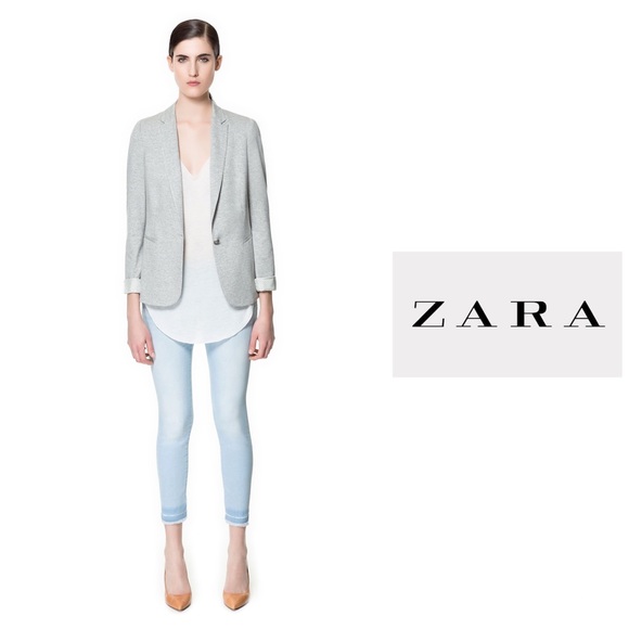 Zara Jackets & Blazers - Zara Gray Boyfriend Blazer